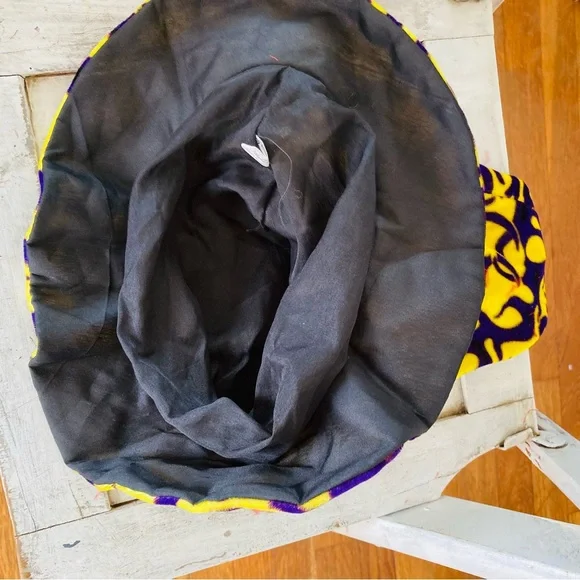 Carnival hat purple & yellow - Picture 3 of 5